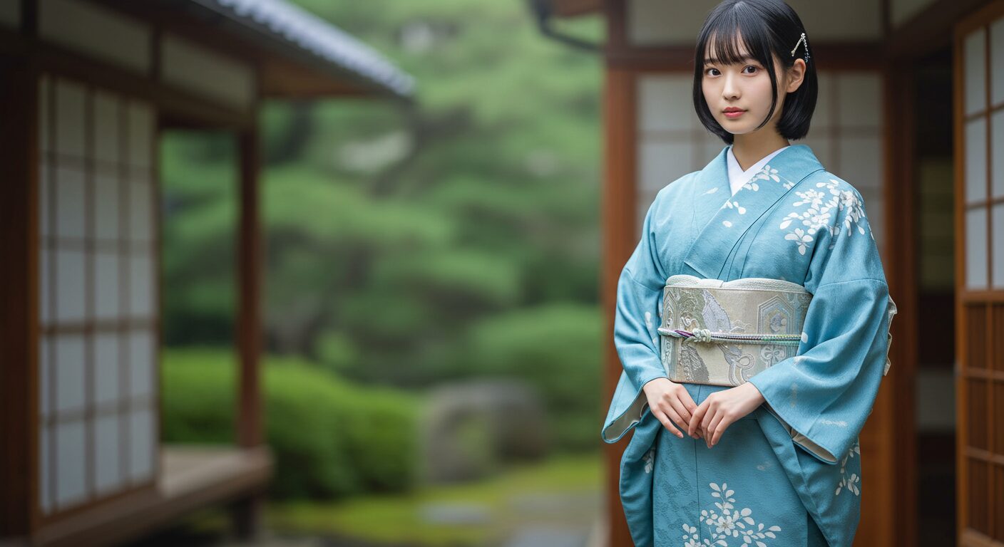 魅力溢れる伝統美と現代感覚が融合する紺色 着物 コーディネート術