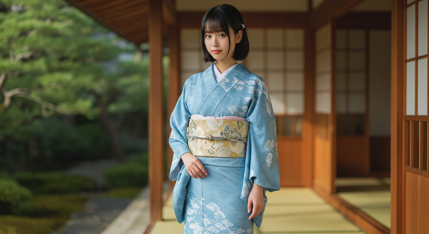 魅力溢れる伝統美と現代感覚が融合する紺色 着物 コーディネート術