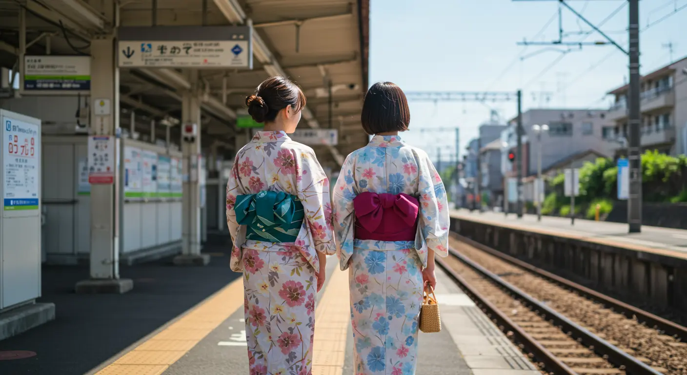 浴衣姿に合う髪型とメイクのポイント