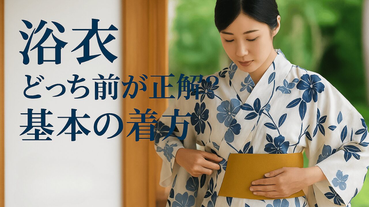 浴衣どっち前が正解？右前左前の覚え方と美しい着付けのコツ完全ガイド