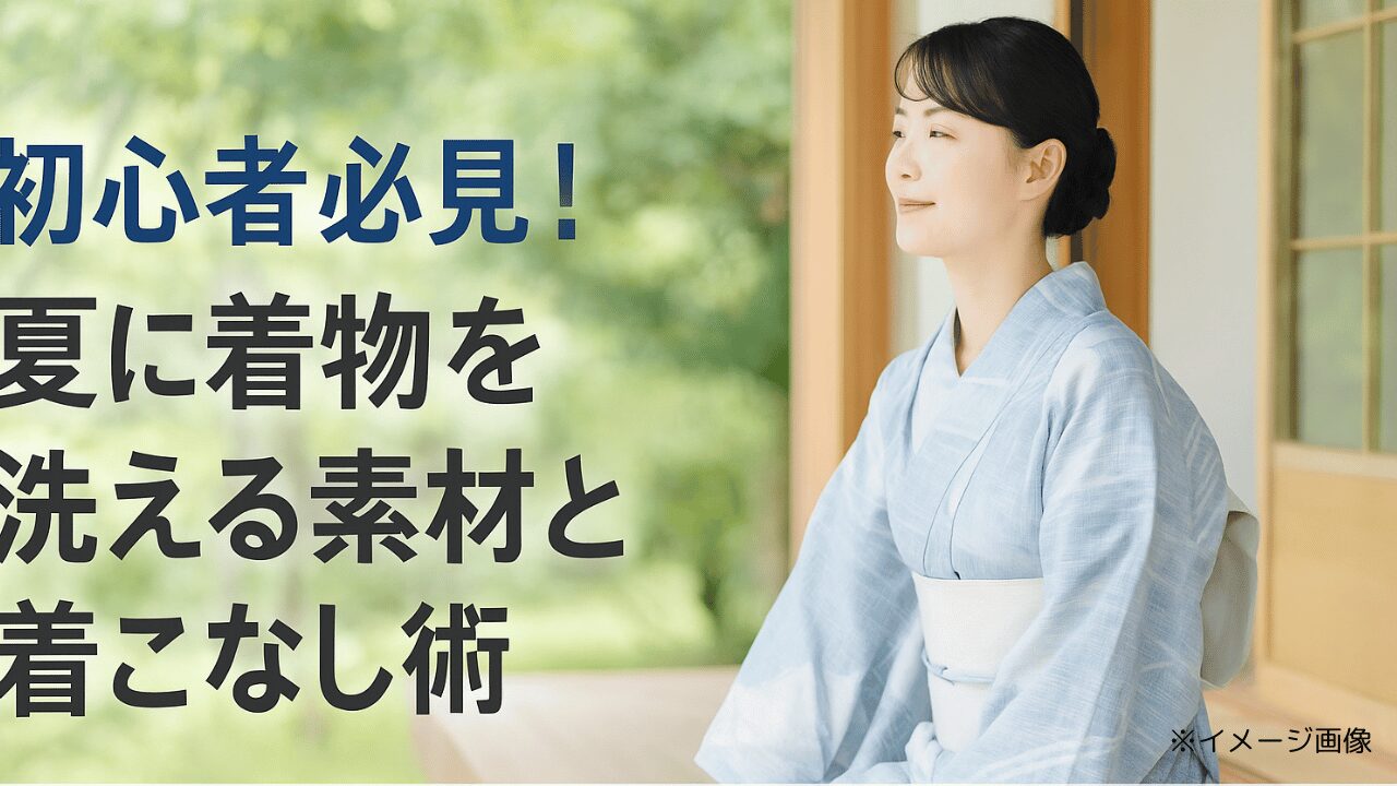 初心者必見！夏に着物を洗える素材と着こなし術