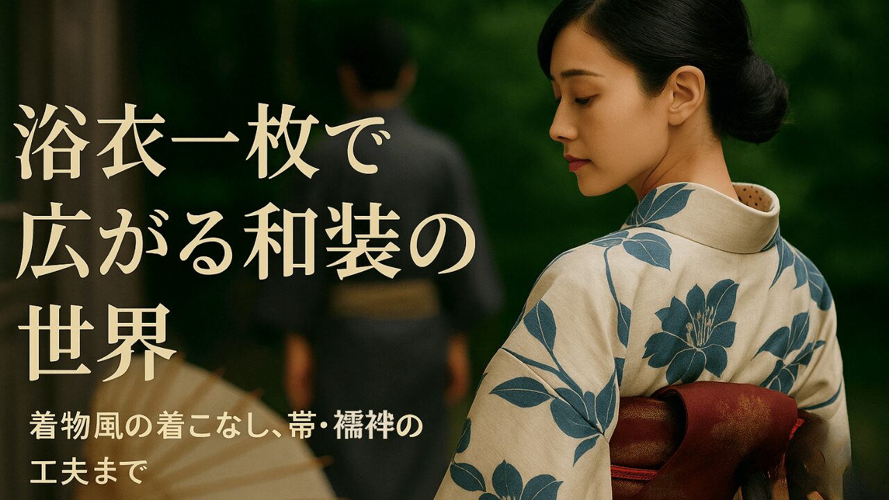 浴衣を着物として着るための基礎知識
