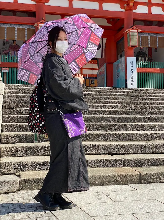 デニム着物 ブーツとの相性抜群な帯選び