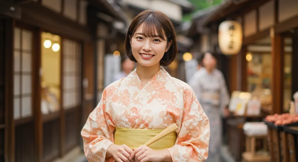 イエベさんの魅力を引き出す浴衣の色