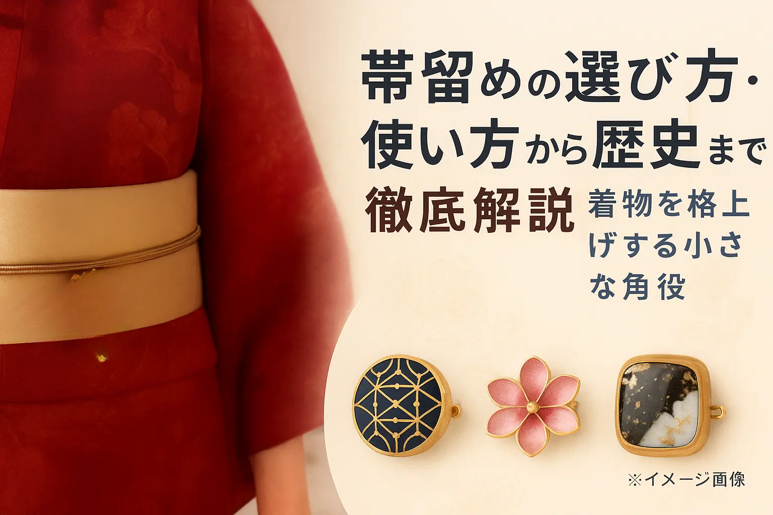 帯留めの選び方・使い方から歴史まで徹底解説