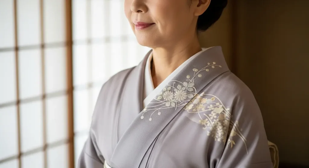 訪問着を美しく着こなす半衿の選び方