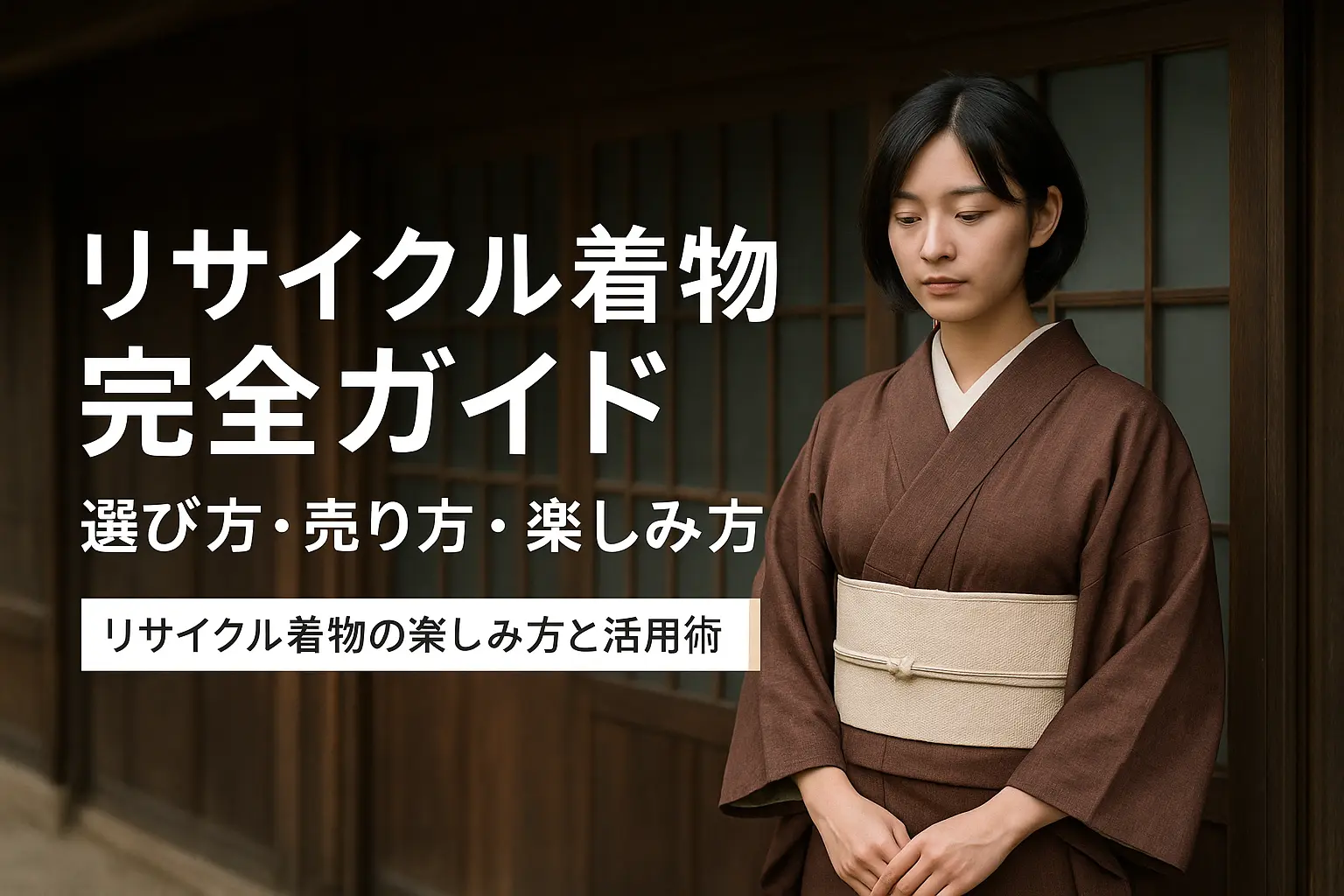 リサイクル着物完全ガイド：選び方・売り方・楽しみ方