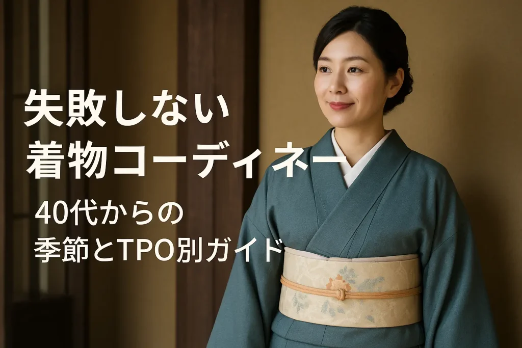 失敗しない着物コーディネート！40代からの季節とTPO別ガイド