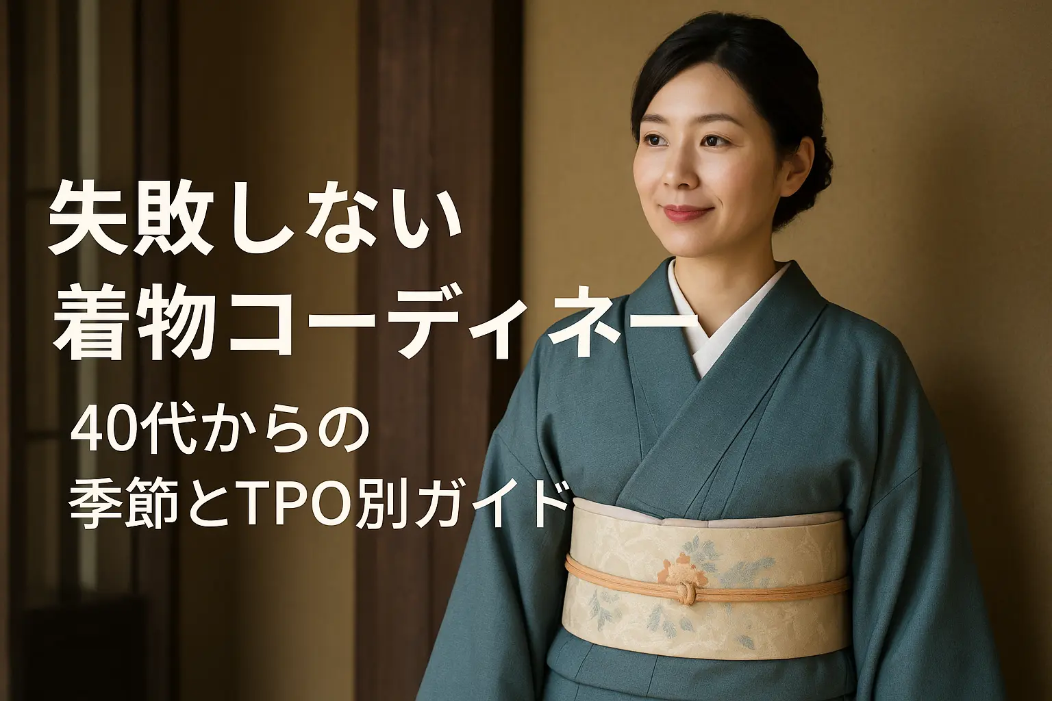 失敗しない着物コーディネート！40代からの季節とTPO別ガイド