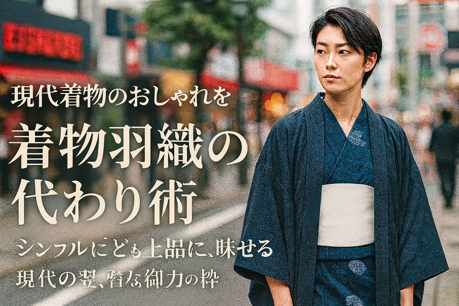 現代着物のおしゃれを広げる着物羽織の代わり術