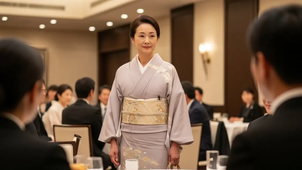 60代の同窓会着物は付け下げが上品で最適