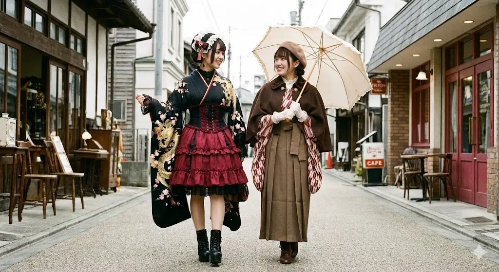 伝統とサブカルチャーが織りなす「着物ロリィタ」の世界