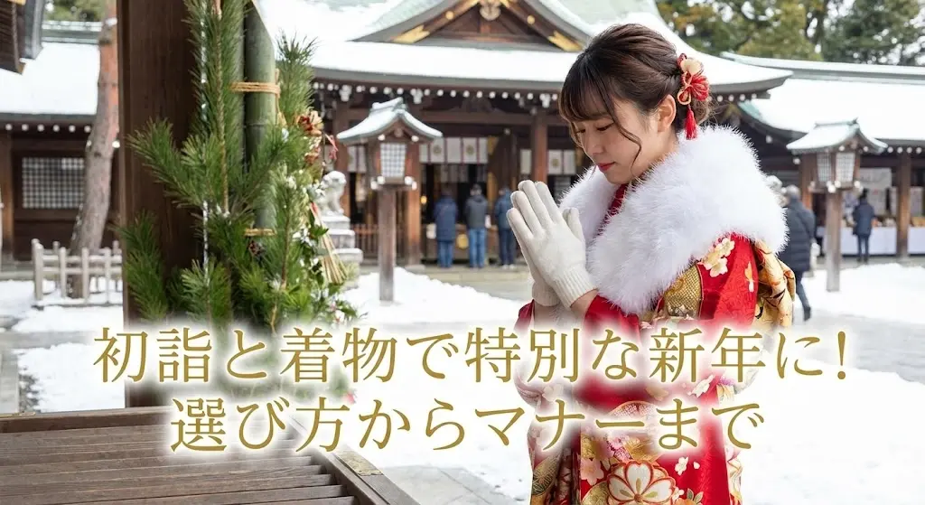 初詣と着物で特別な新年に！選び方からマナーまで