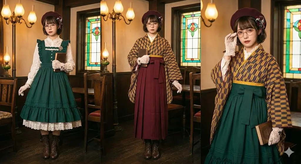 大正ロマンロリィタでレトロを纏う