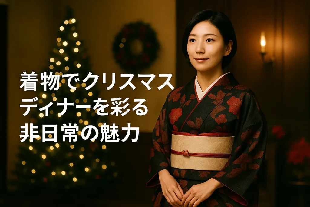 着物でクリスマスディナーを彩る非日常の魅力