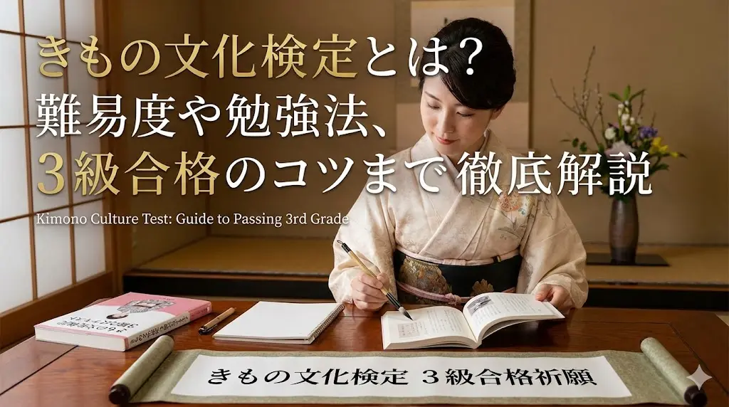 きもの文化検定とは？難易度や勉強法、3級合格のコツまで徹底解説