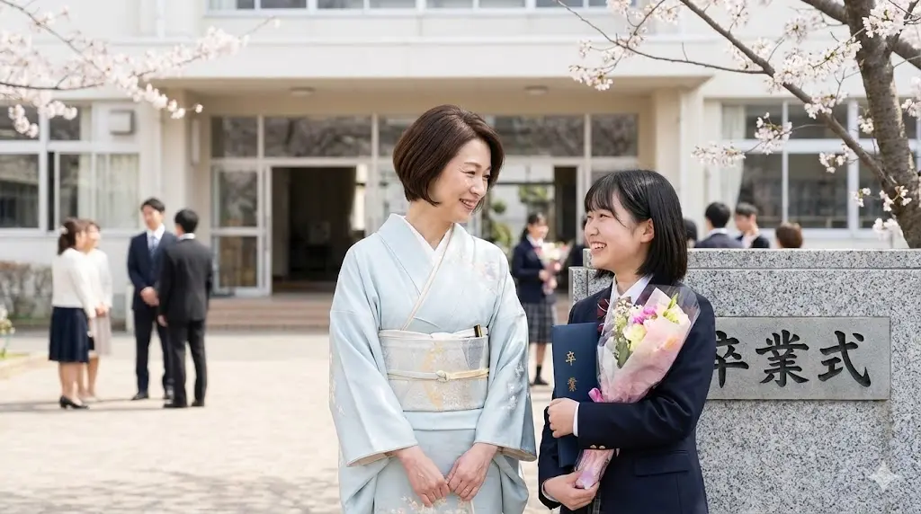 卒業式に着物を選ぶ50代母親へ：品格ある装いの基本