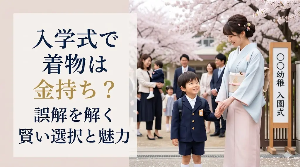 入学式で着物は金持ち？誤解を解く賢い選択と魅力