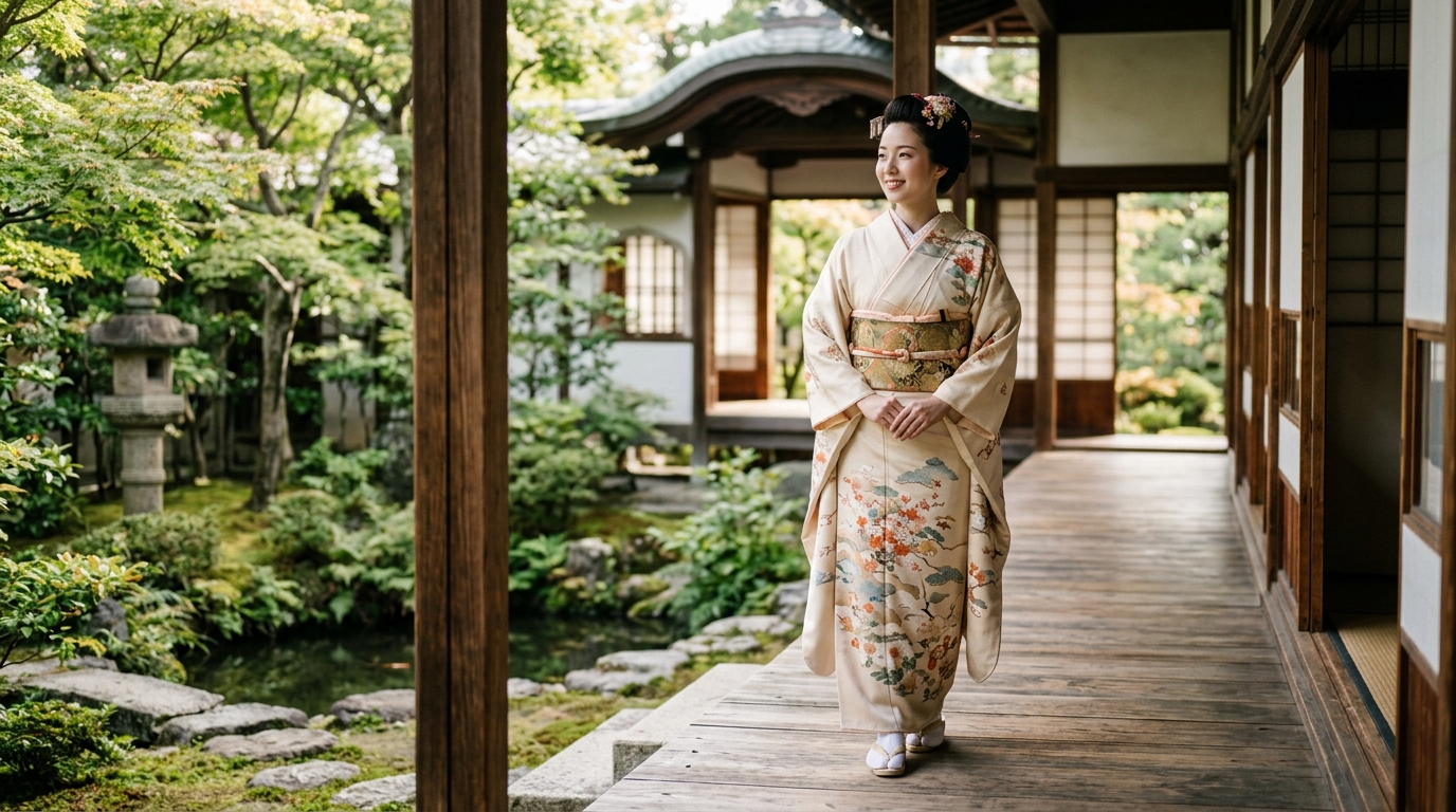 フォーマルな式典やお茶会にもふさわしい清楚で美しい和装ヘアセット
